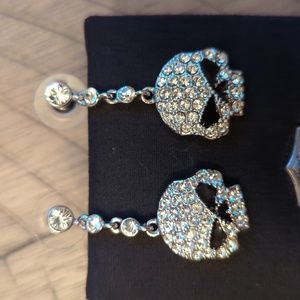 Harley Davidson pierced Willie G bling earrings